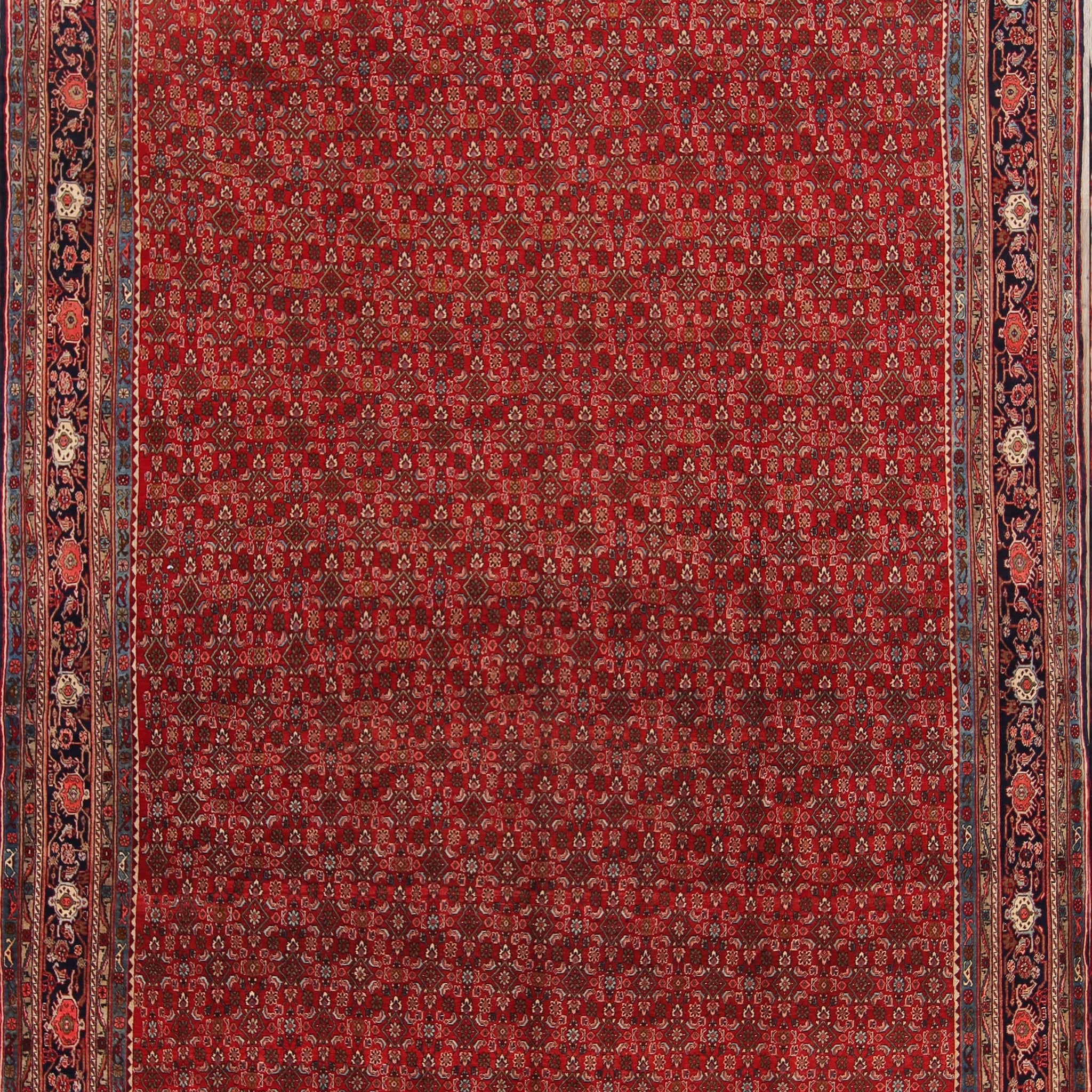 All-Over Floral Bidjar Persian Area Rug 9x12