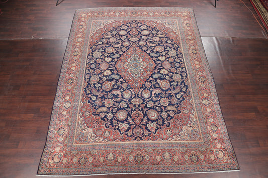 Floral 10x13 Kork Kashan Dabir Persian Area Rug