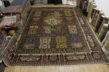 Antique Palace Sized Wool Tabriz Persian Rug 14x16