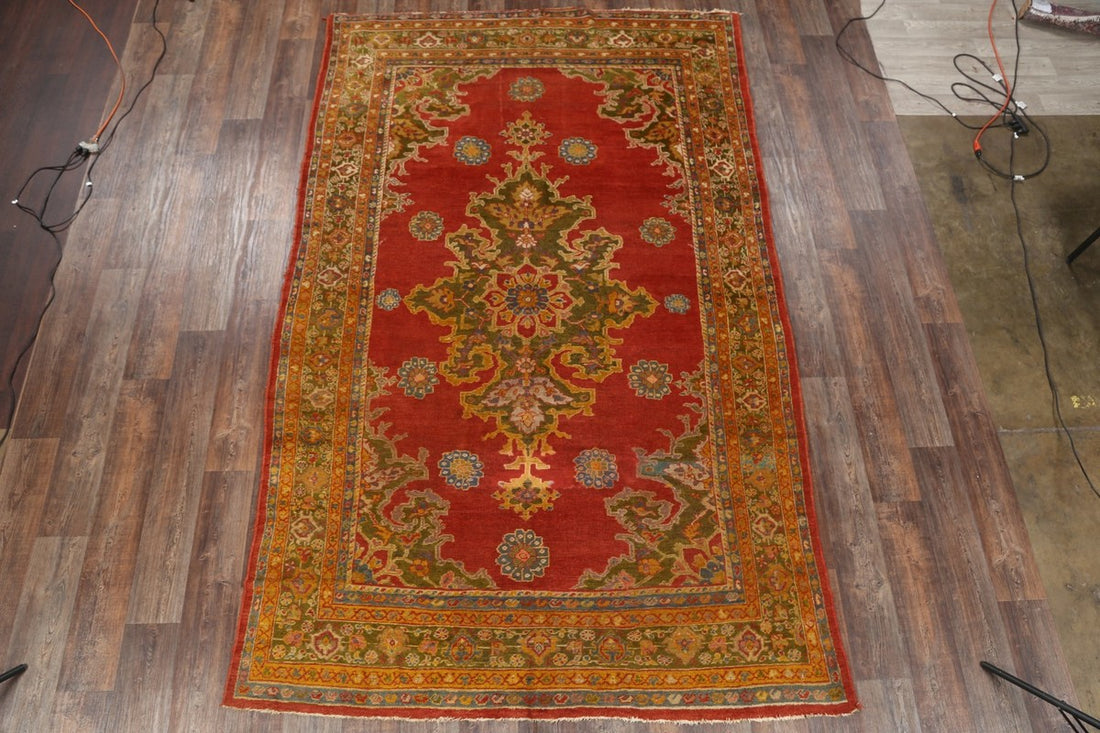 Pre-1900 Vegetable Dye Sultanabad Sarouk Persian Area Rug 7x12