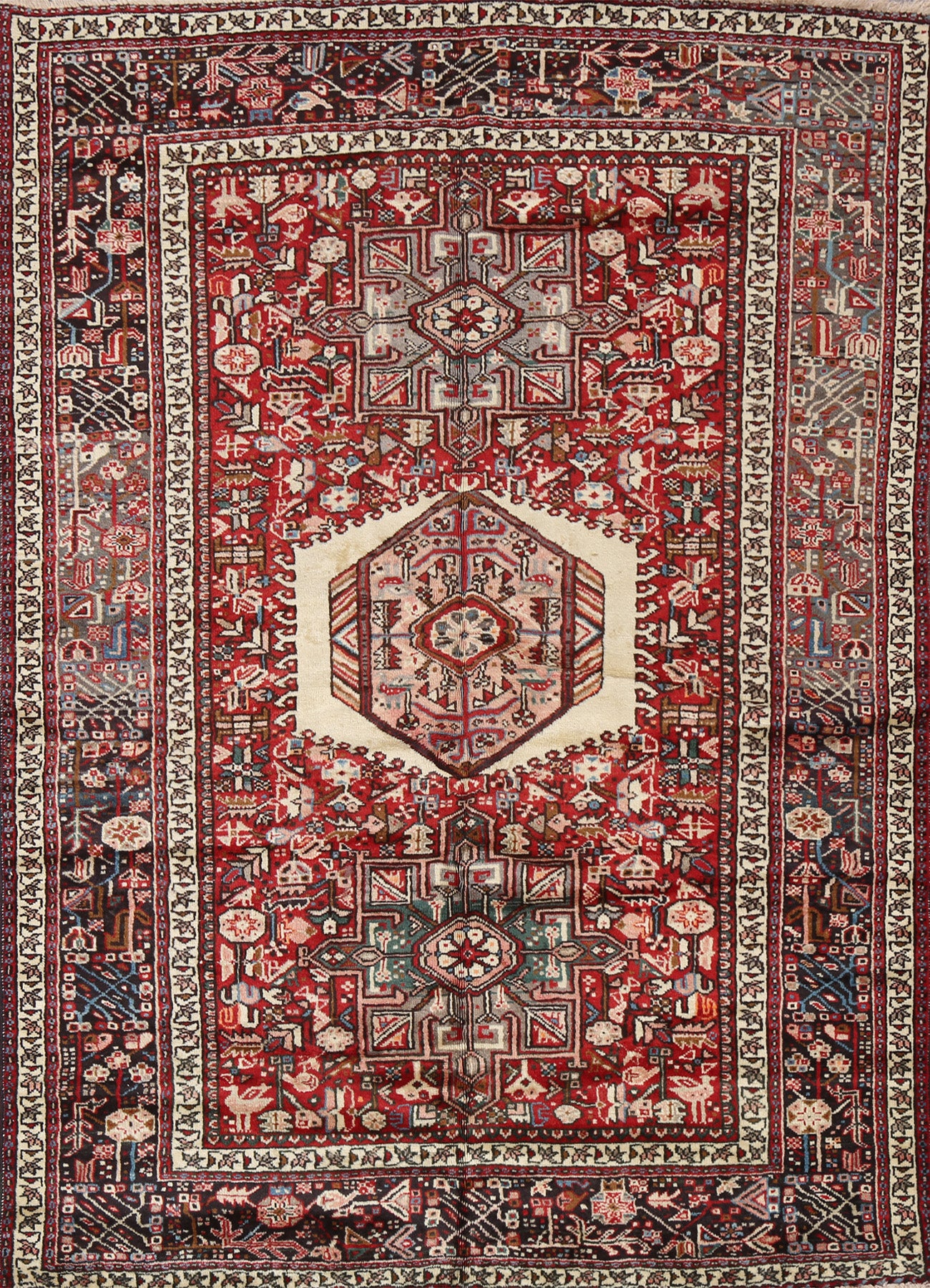 5x6 Gharajeh Persian Area Rug