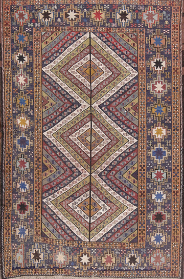 4x6 Sumak Persian Area Rug