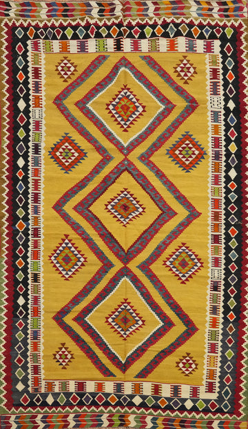 Geometric Kilim Shiraz Persian Area Rug 5x9