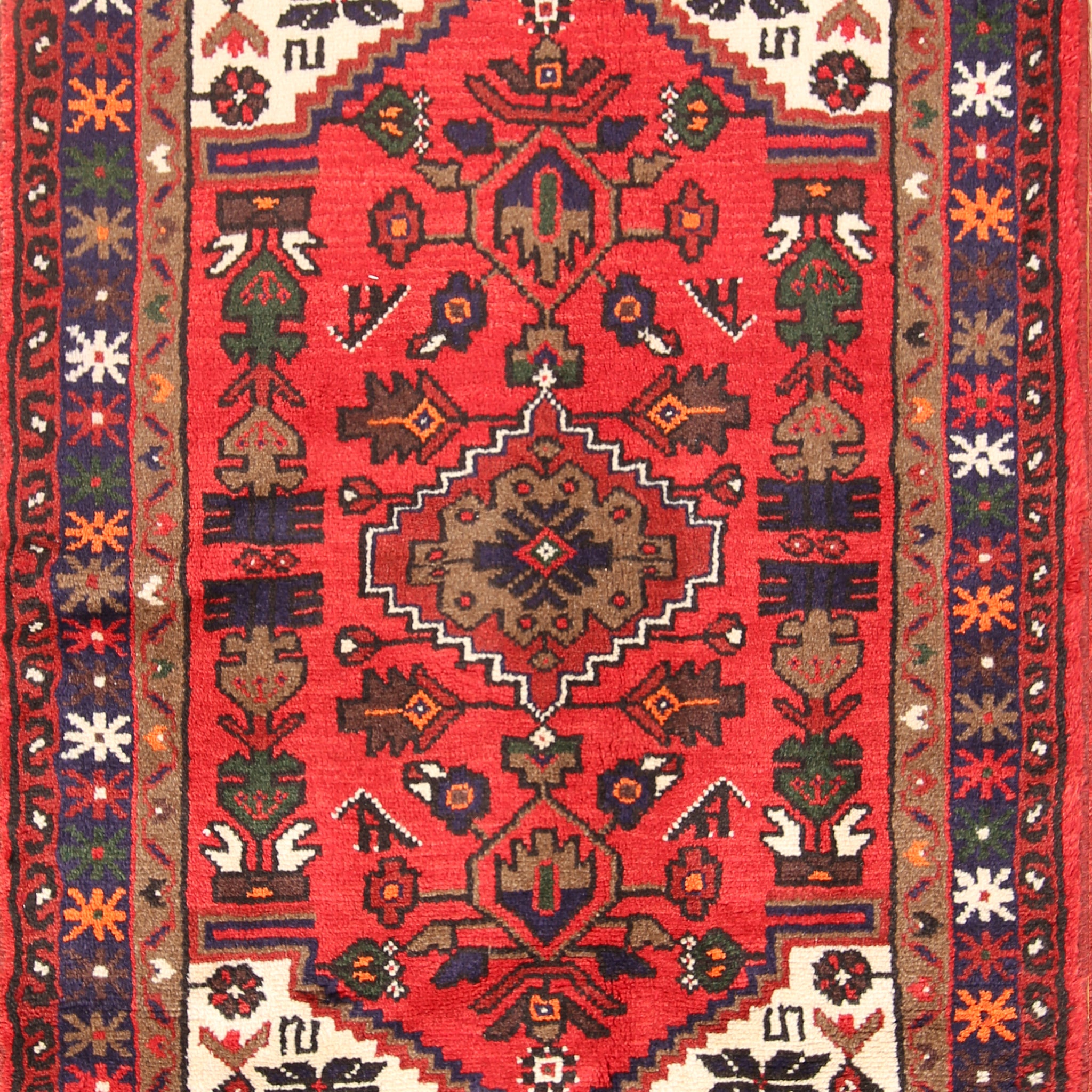 Tribal Hamedan Persian Wool Rug 3x4
