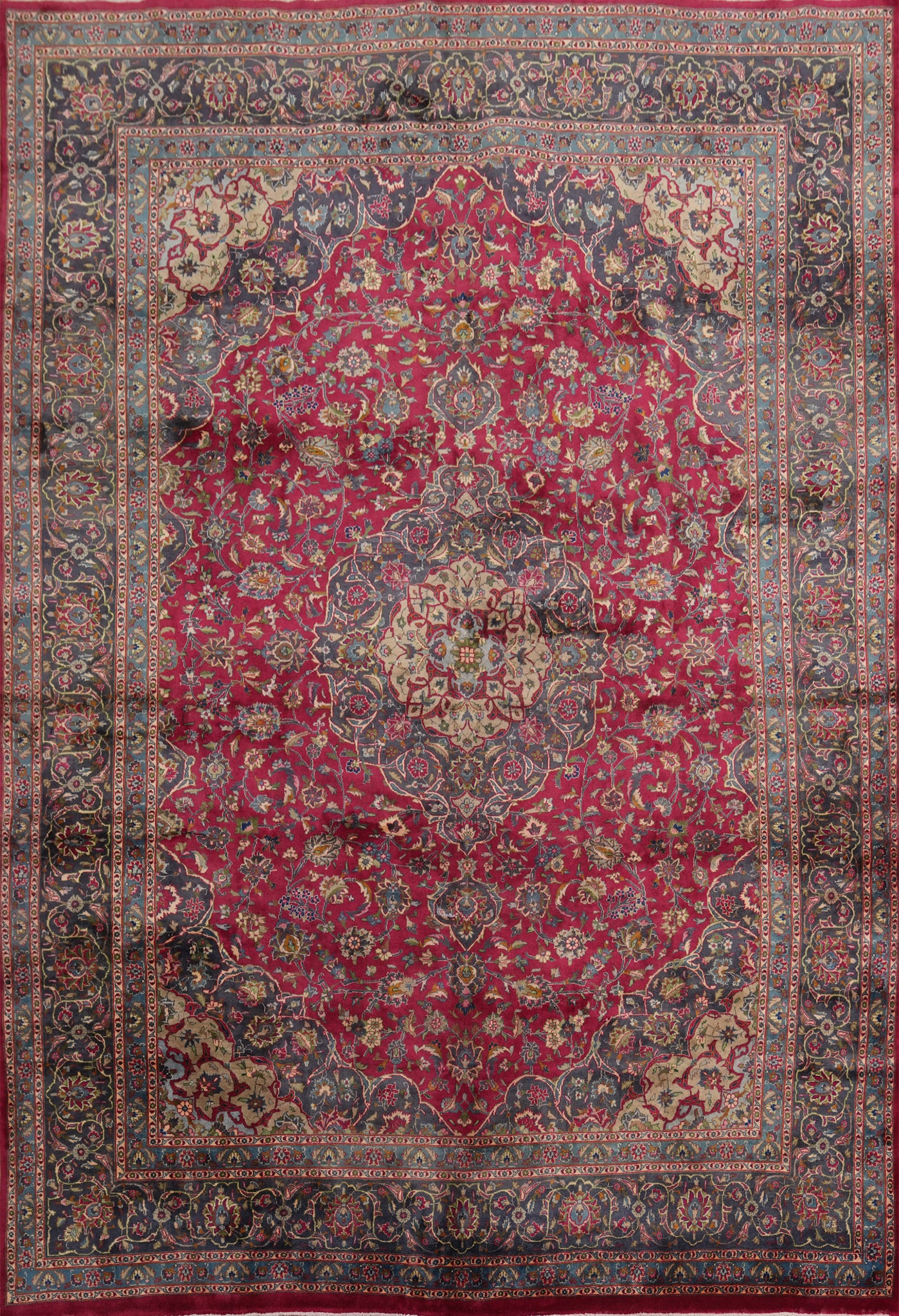 Traditional Wool Kashmar Persian Rug 10x13
