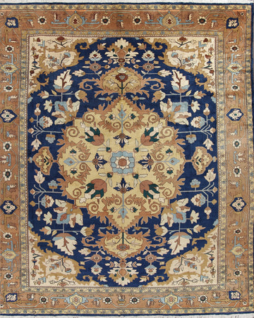 Geometric Heriz Persian Area Rug 14x15