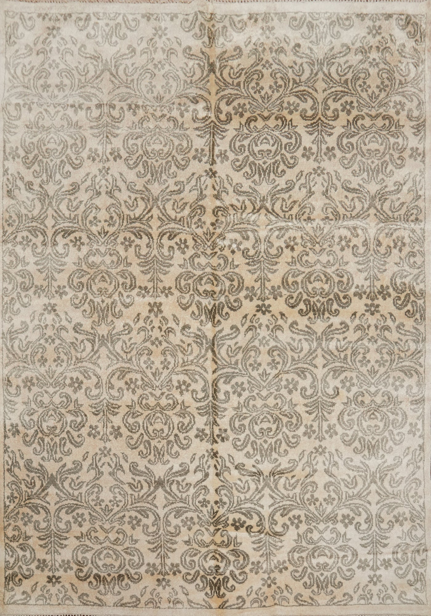 Transitional Silk Oushak Oriental Area Rug 8x10