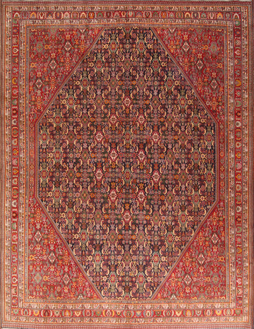 Geometric Kashkoli Shiraz Persian Area Rug 10x13