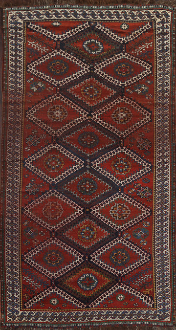 Antique vegetable Dye Lori Persian Area Rug 5x10