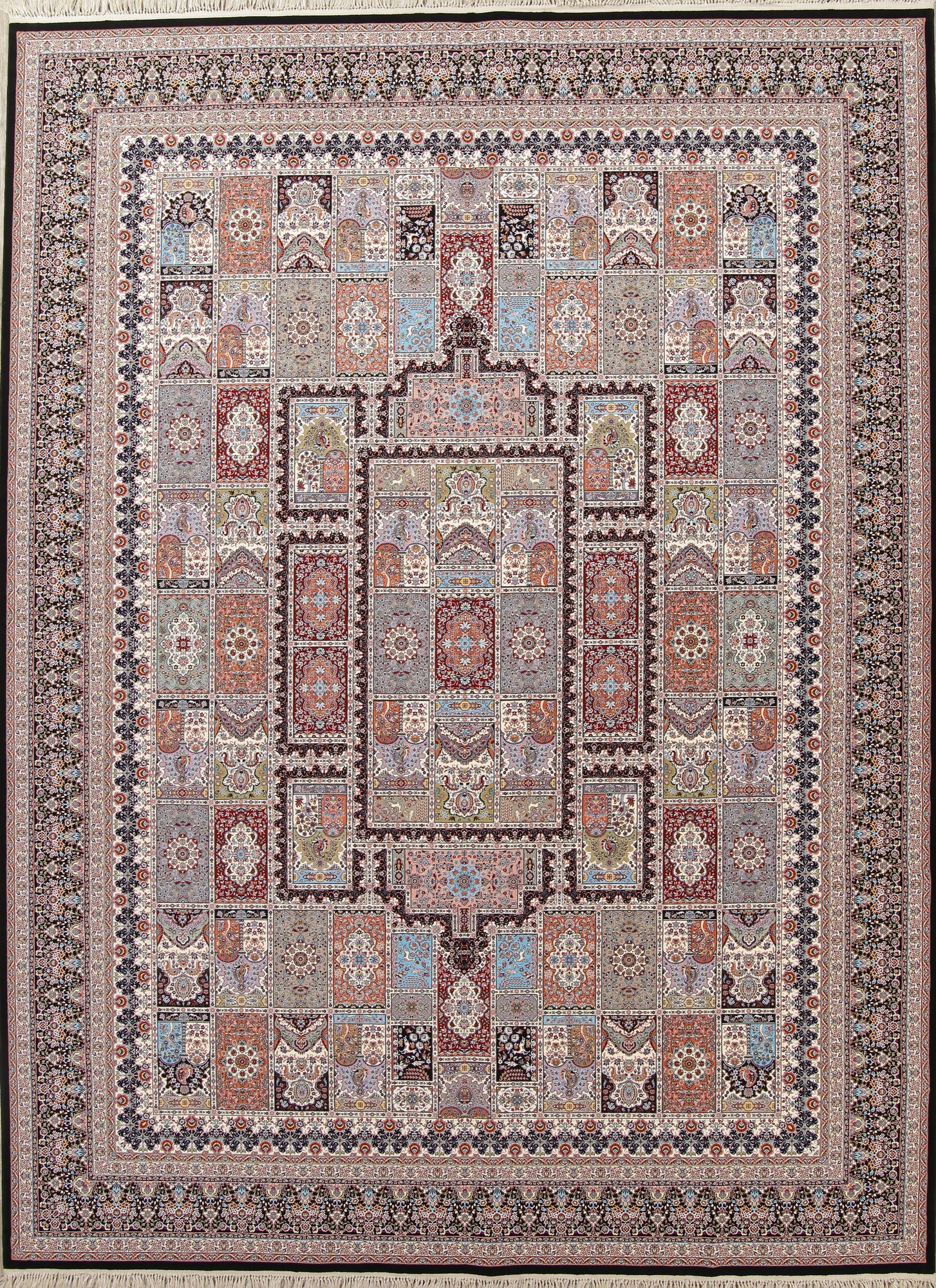 Garden Design Hereke Turkish Oriental 10x13 Acrylic Wool Area Rug