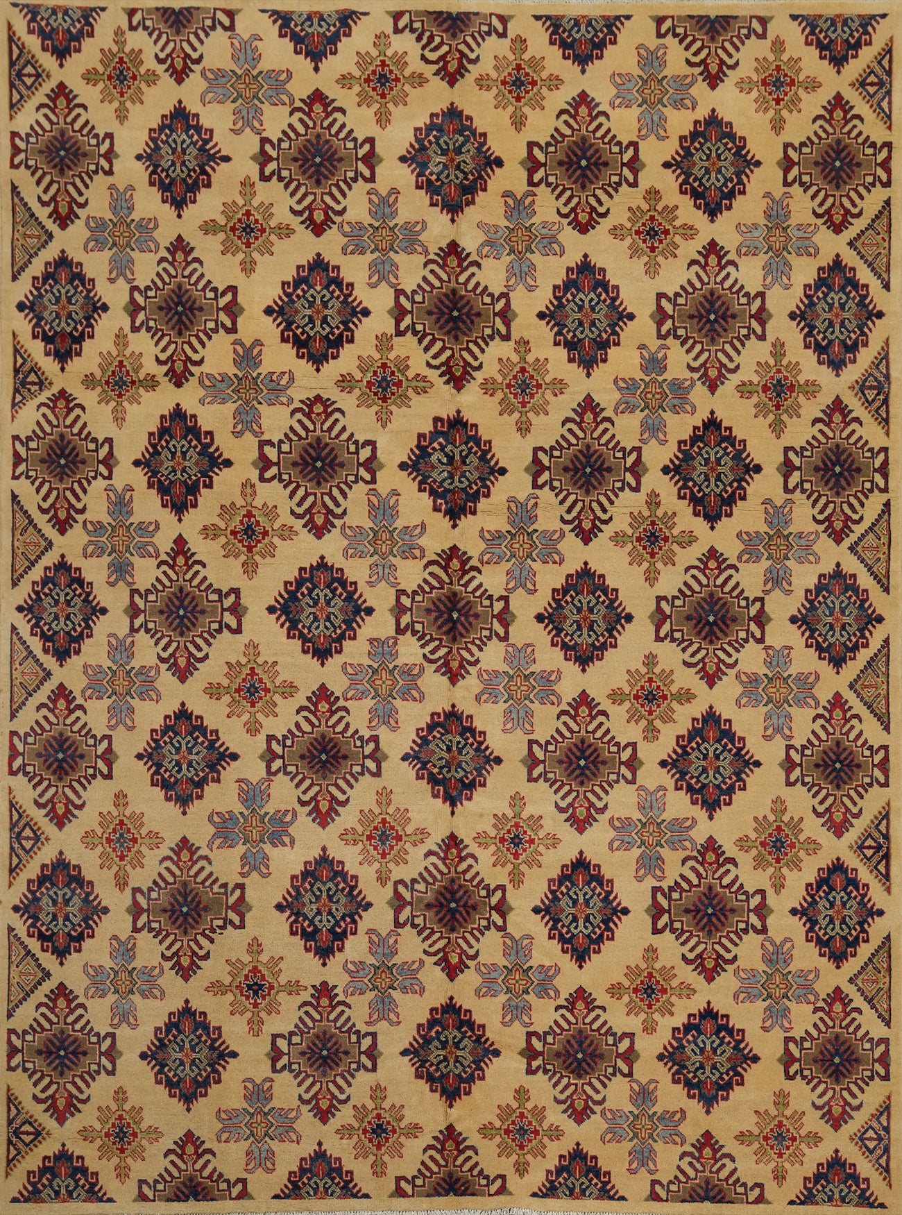 Geometric Kazak Chechen Oriental Area Rug 8x10