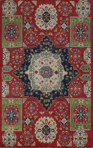 Geometric Kazak Pakistan Wool Rug 6x9