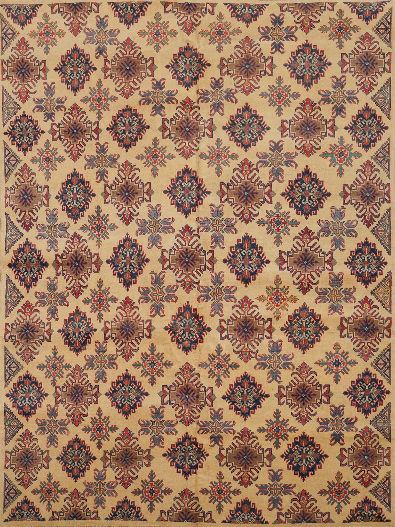 Geometric Kazak Chechen Oriental Area Rug 8x10