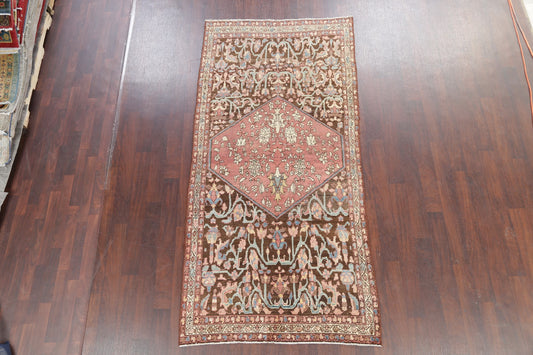 Pre-1900 Vegetable Dye Bakhtiari Persian Area Rug 5x9