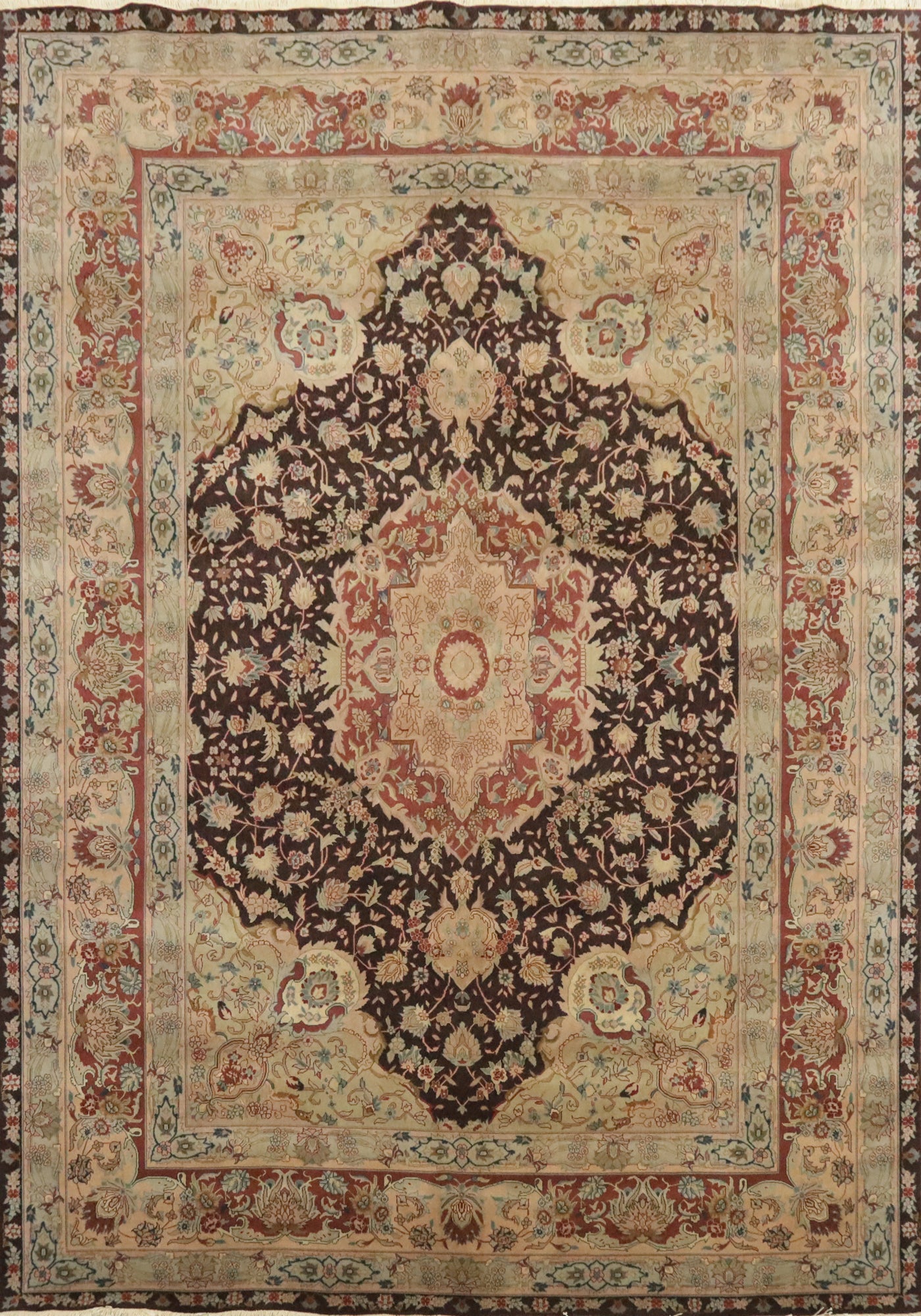 Handmade Wool Oushak Turkish Area Rug 9x11