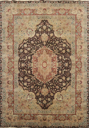 Handmade Wool Oushak Turkish Area Rug 9x11