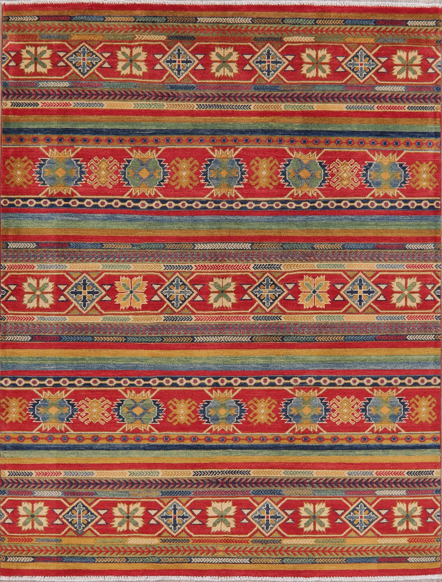 Super Kazak-Chechen Oriental Rug 5x7