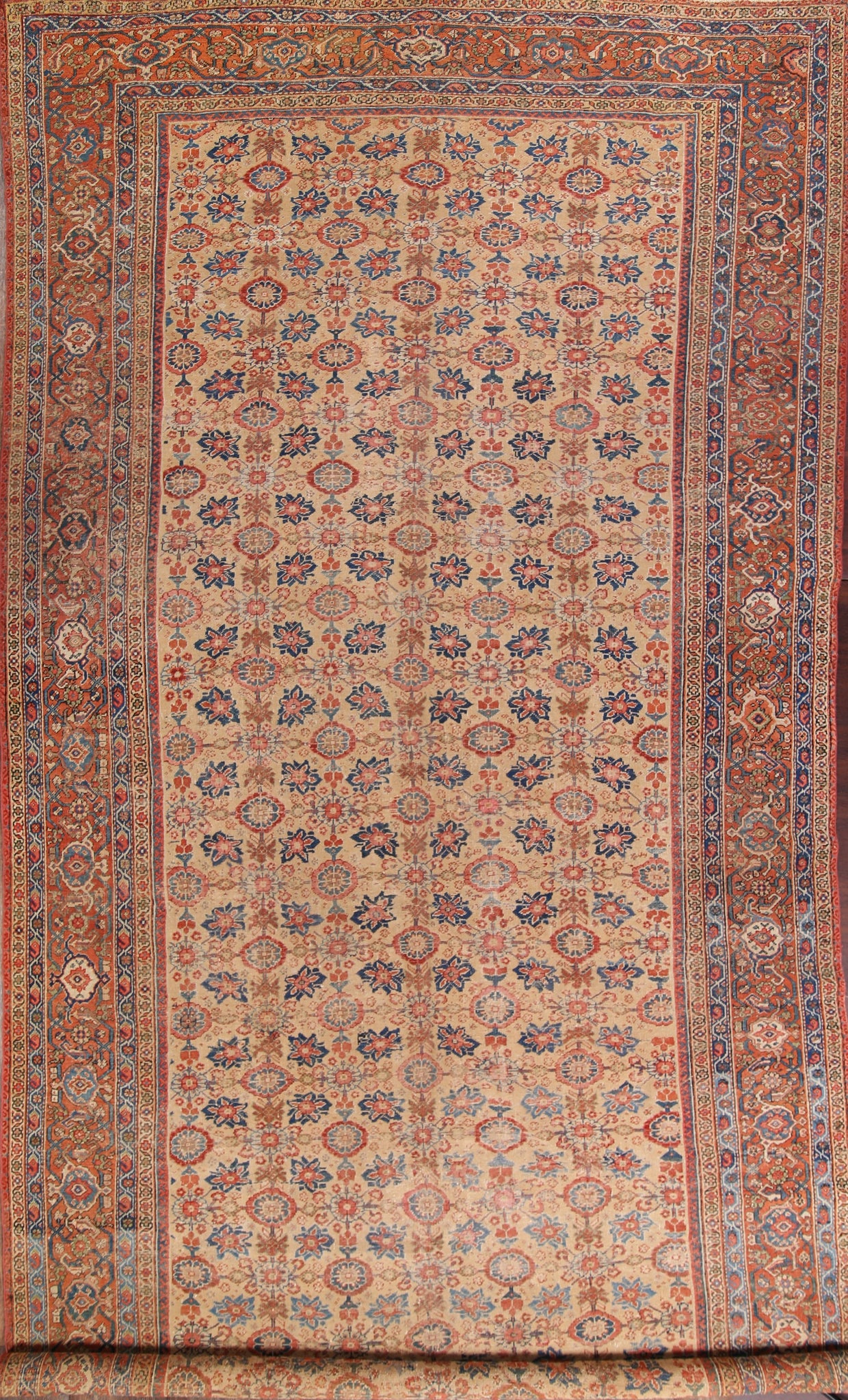 Pre-1900 Antique Sultanabad Large Persian Rug 9x20