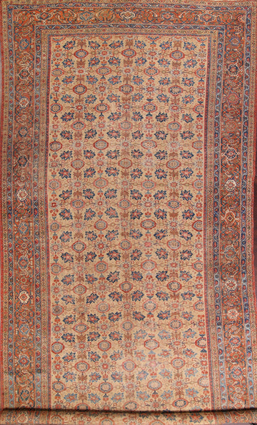 Pre-1900 Antique Sultanabad Large Persian Rug 9x20