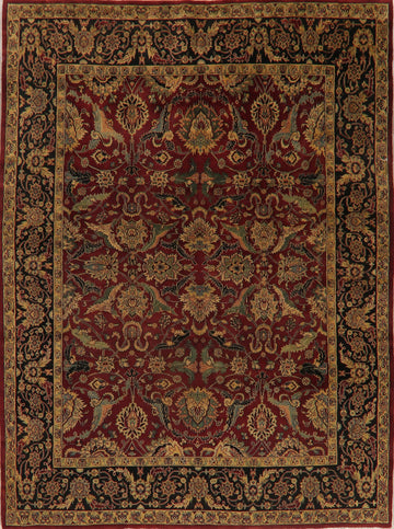 All-Over Floral Red Agra Oriental Area Rug 8x10