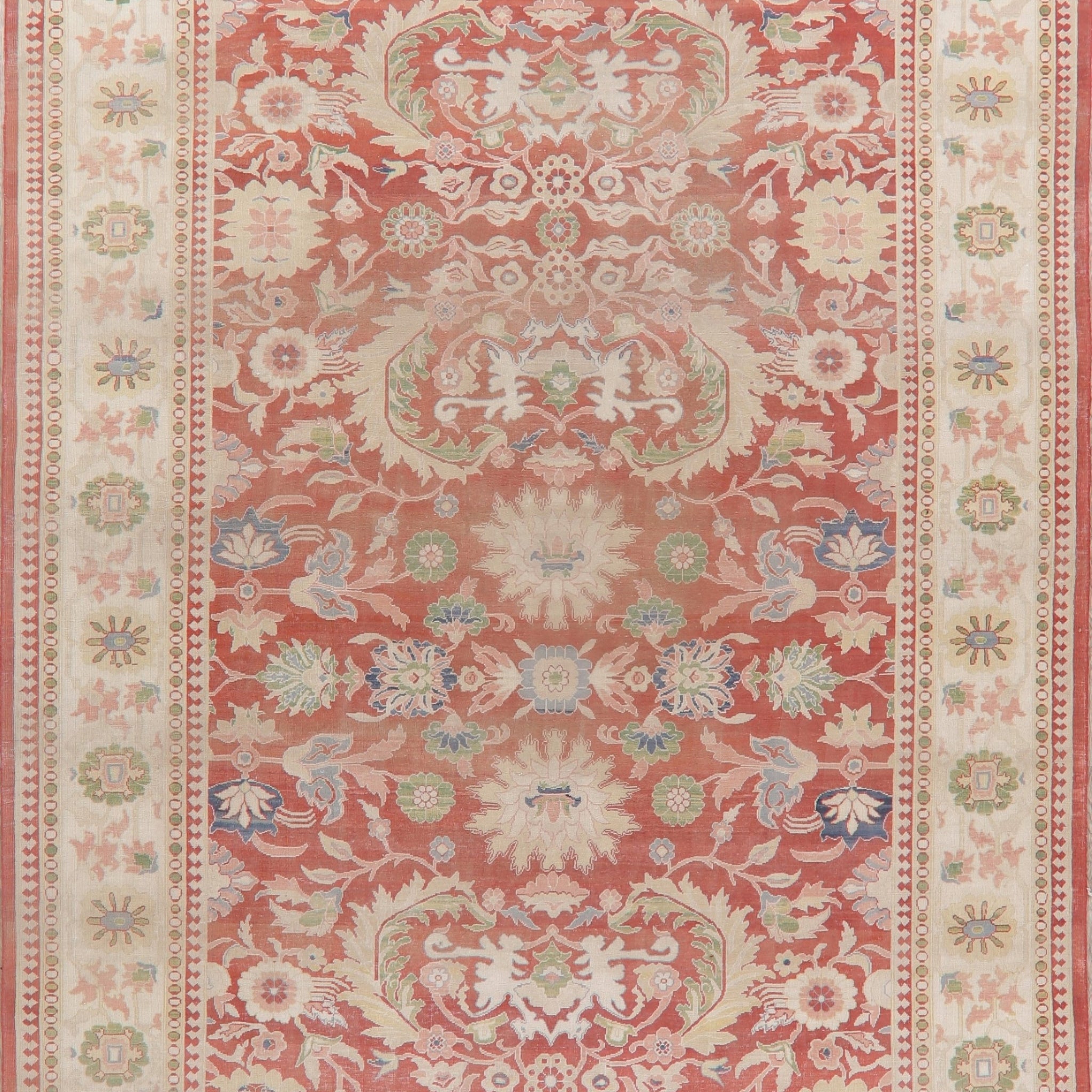 Vegetable Dye Oushak Egyptian Area Rug 9x12