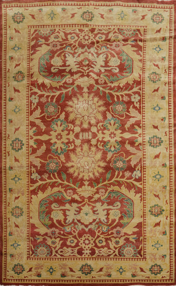 Handmade Floral Oushak Egyptian Area Rug 6x9