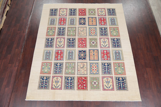 Garden Design Ivory Super Kazak Area Rug 8x9