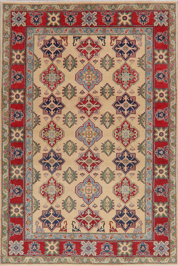Geometric 6x9 Super Kazak Area Rug