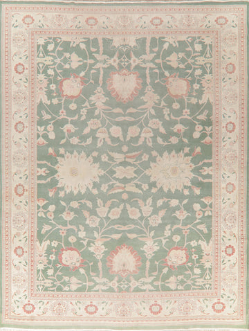 Antique Look Floral Oushak Turkish Area Rug 10x13