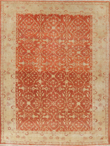 Vegetable Dye Oriental Oushak Rust Egyptian Area Rug 8x10