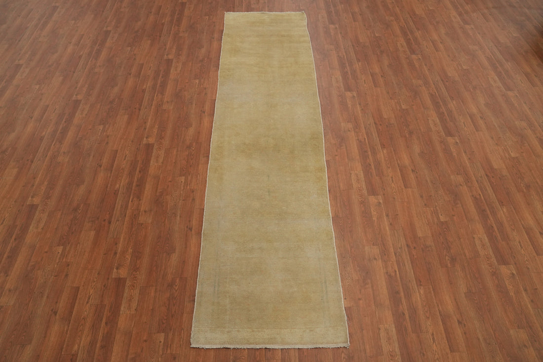 Vegetable Dye Oushak Egyptian Runner Rug 3x10