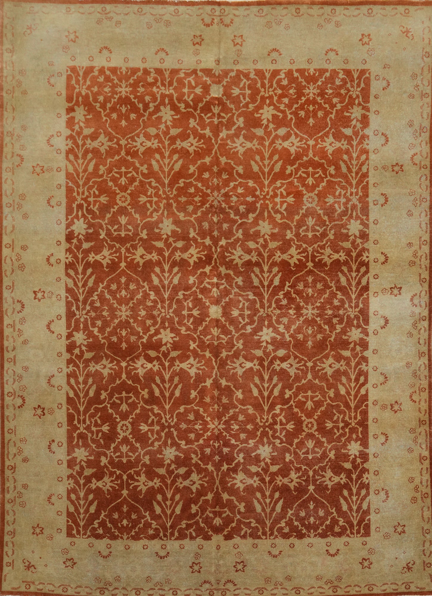 Vegetable Dye Oushak Oriental Area Rug 8x10