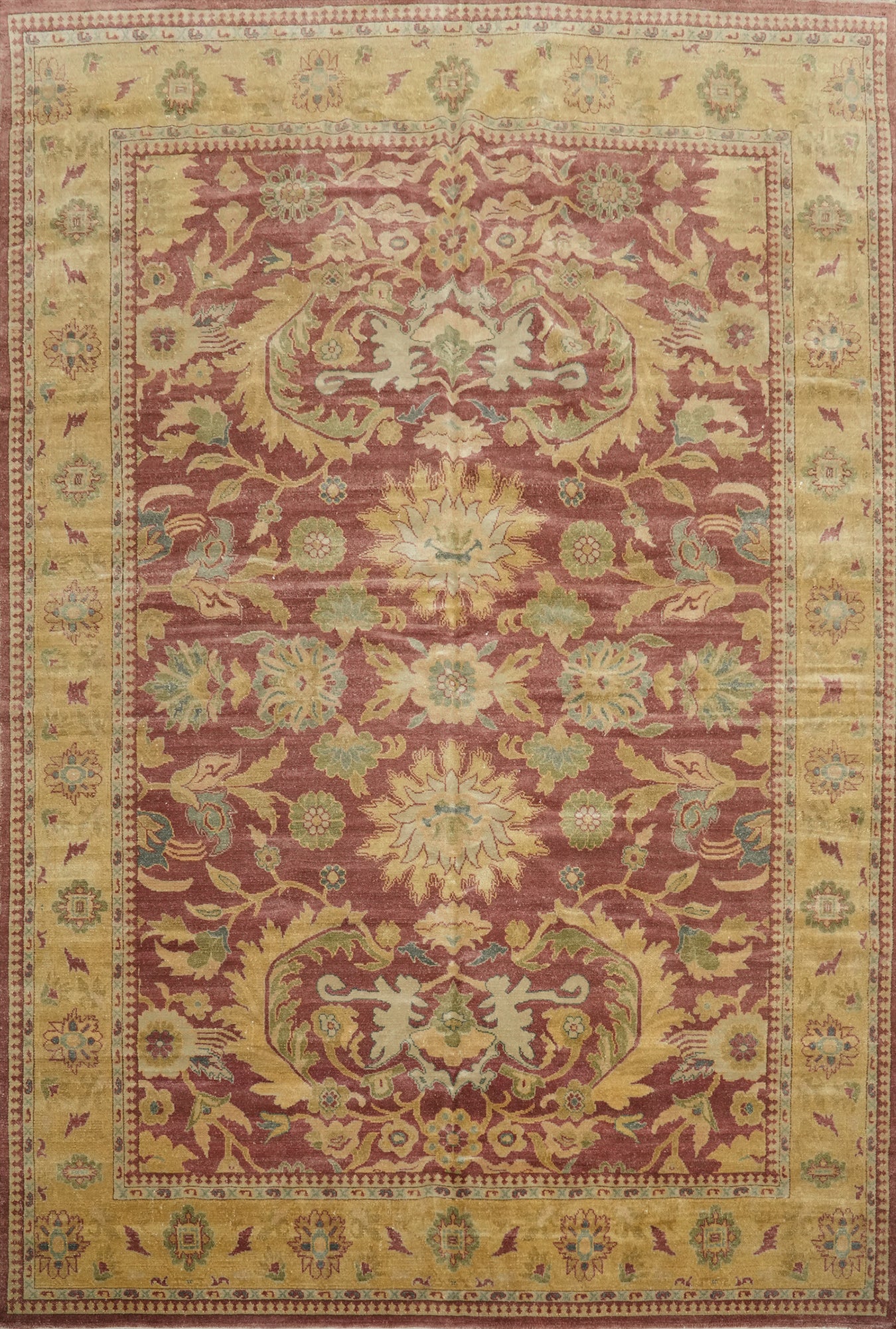 Vegetable Dye Mauve Oushak Egyptian Area Rug 8x10