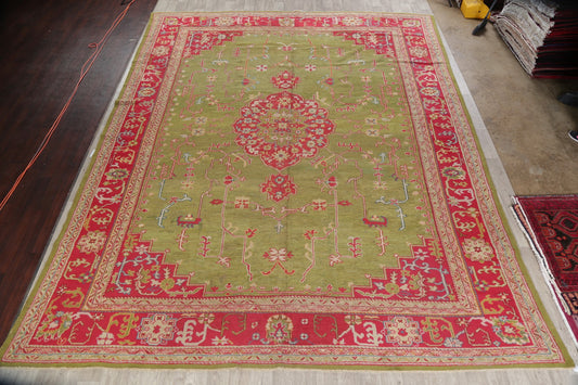 Antique Pre-1900 Oushak Turkish Area Rug 13x16 Large