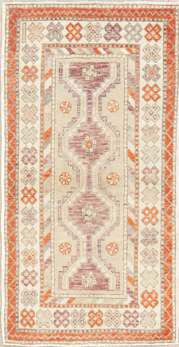 Geometric Anatolian Turkish Area Rug 3x5