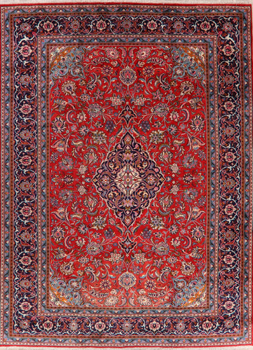 Floral Red Sarouk Persian Area Rug 10x13