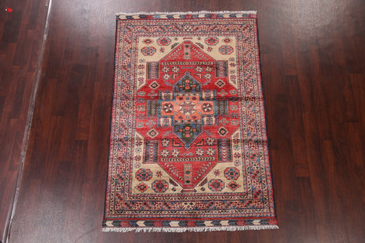 Vegetable Dye Super Kazak Oriental Area Rug 5x7