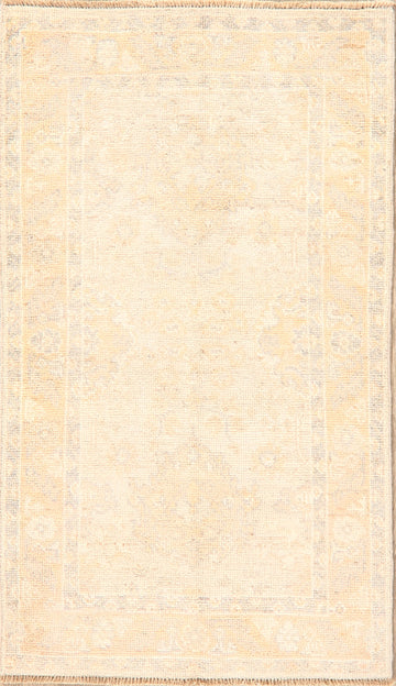 Vegetable Dye Muted Oushak Turkish Area Rug 3x5