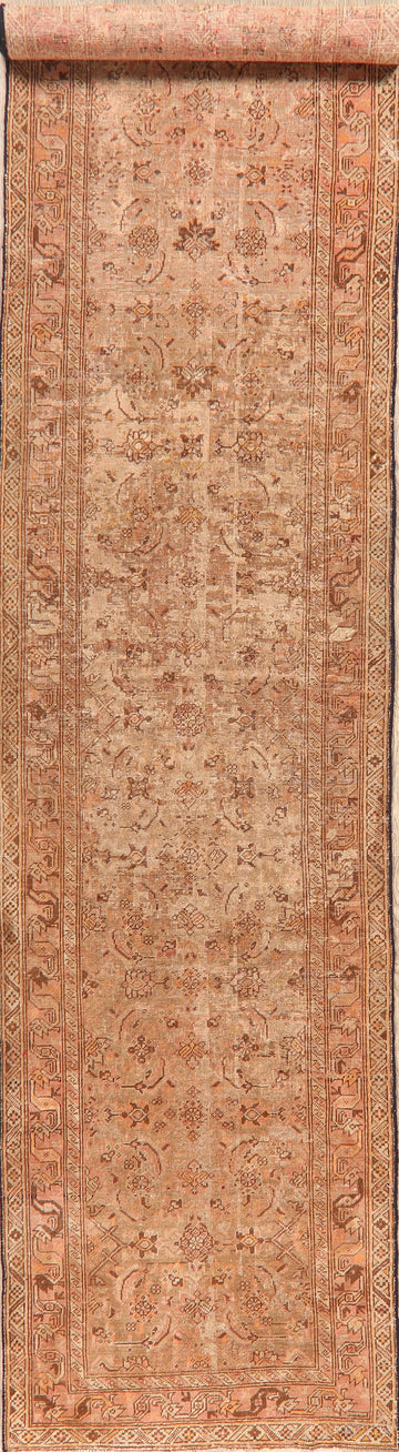 Antique Pre-1900 Heriz Bakhshayesh Persian Runner Rug 3x17