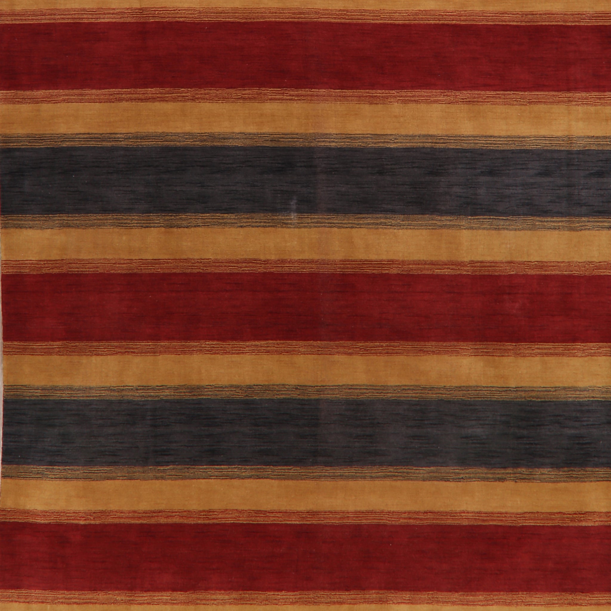 Contemporary Striped Gabbeh Oriental Area Rug 9x12