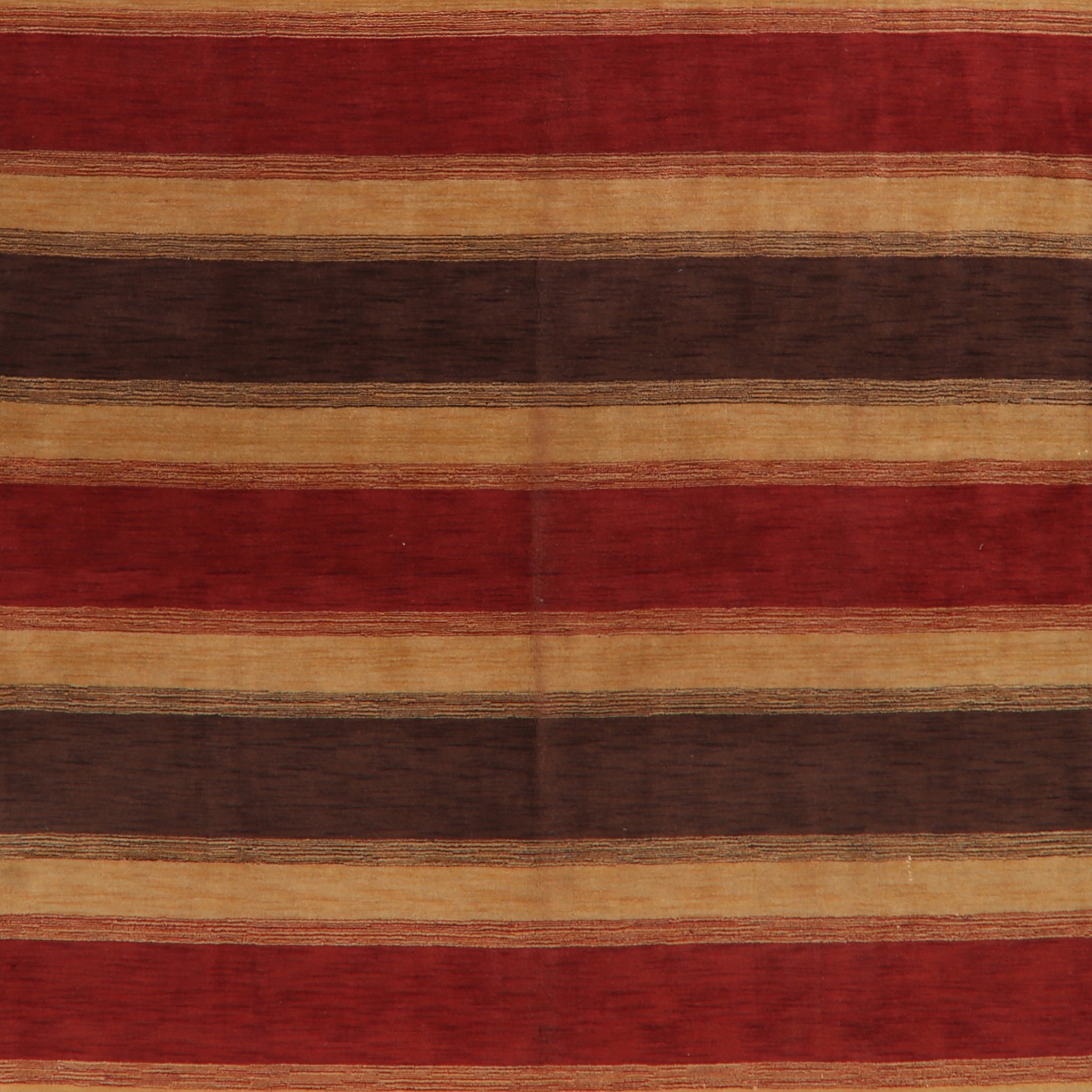 Modern Striped Gabbeh Oriental Area Rug 9x12