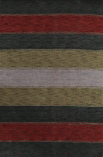 Contemporary Striped Gabbeh Oriental Area Rug 7x10