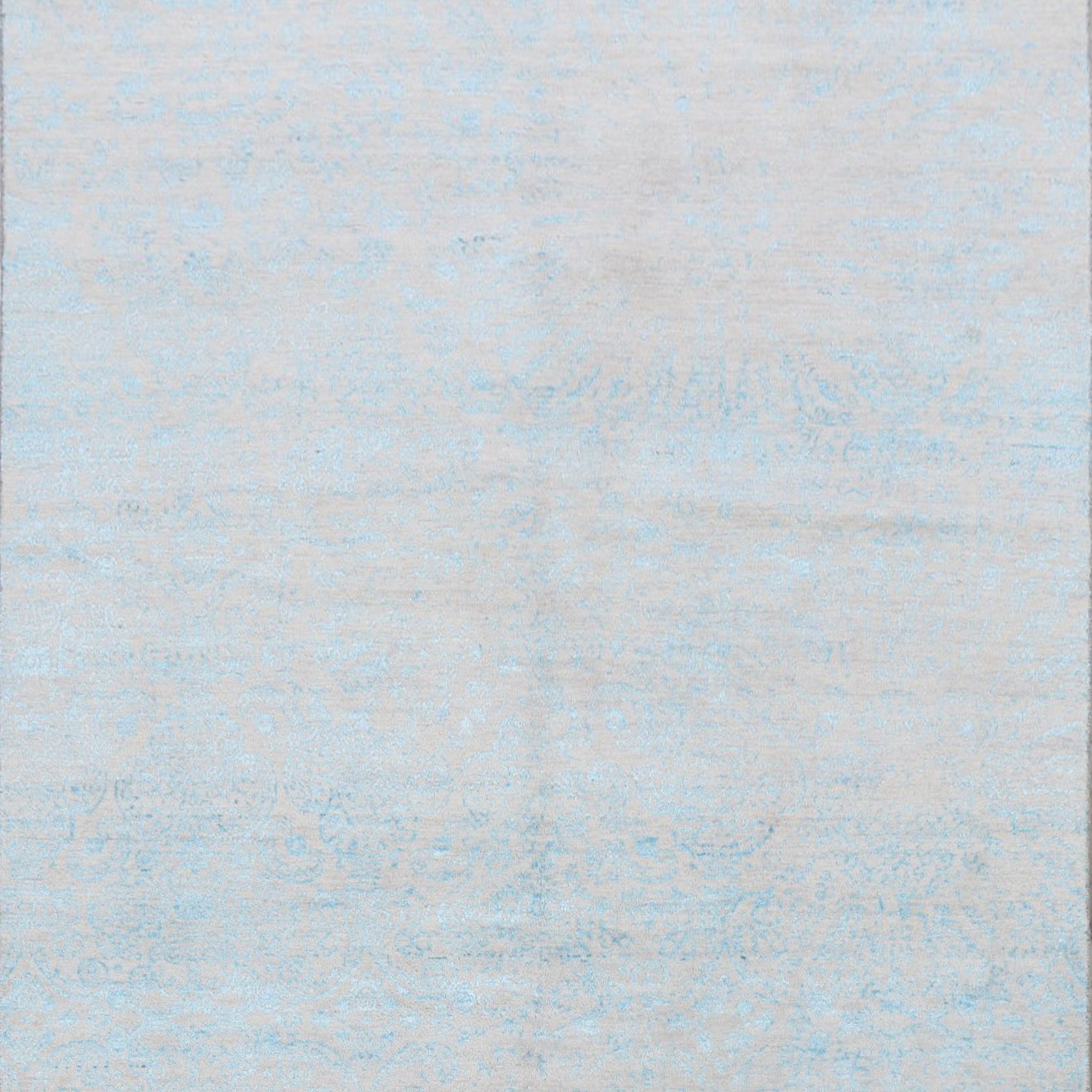 Wool & Silk Geometric Modern Oriental Area Rug 6x9