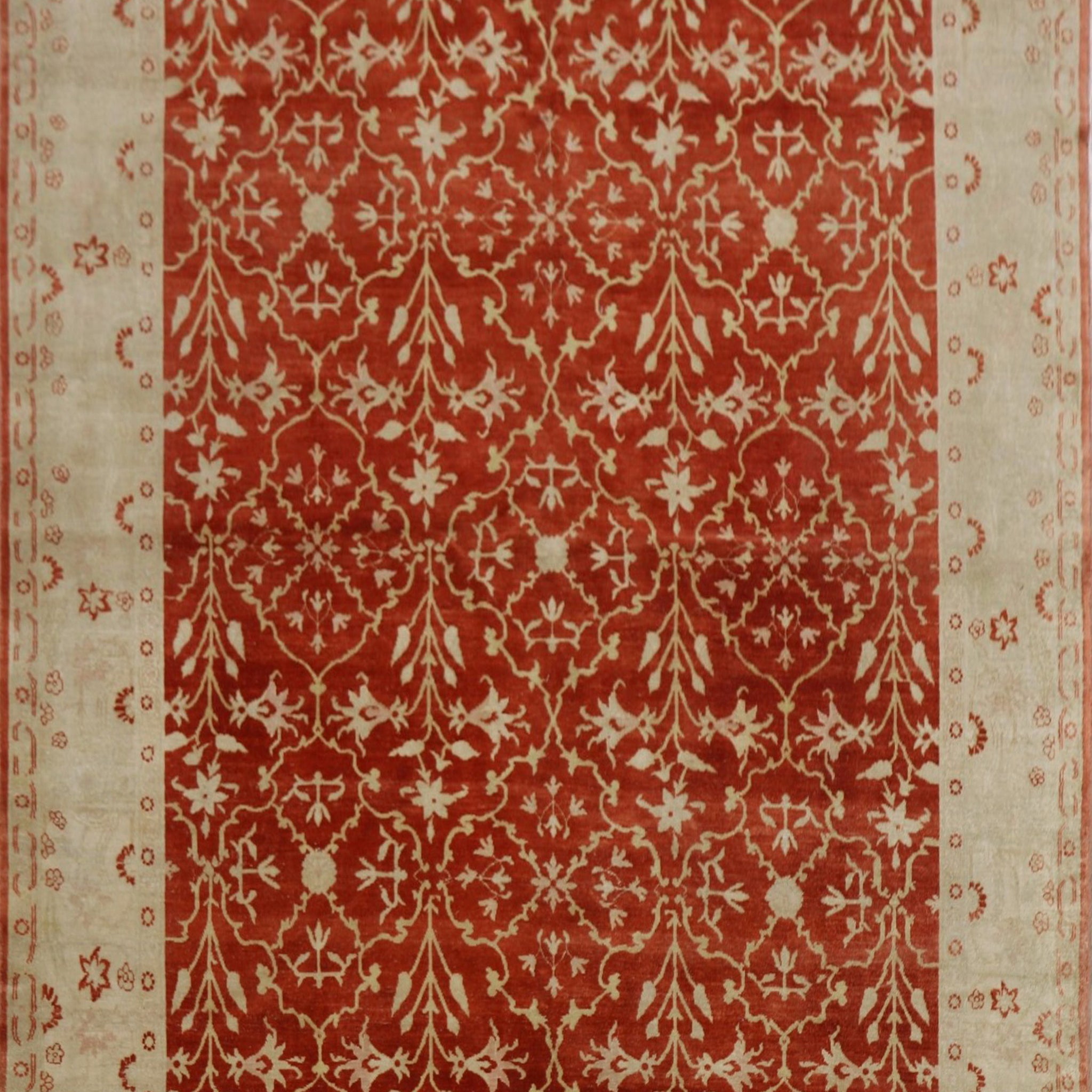 Vegetable Dye All-Over Oushak Egyptian Area Rug 8x11