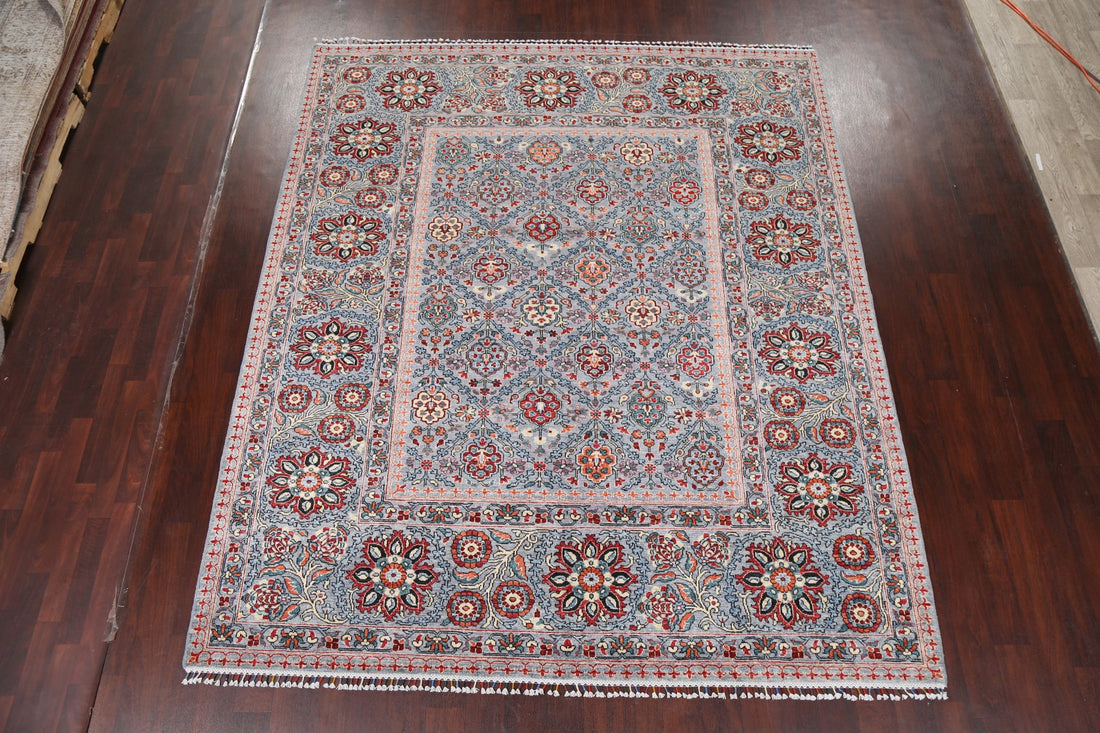 Vegetable Dye Floral Super Kazak Oriental Area Rug 8x10