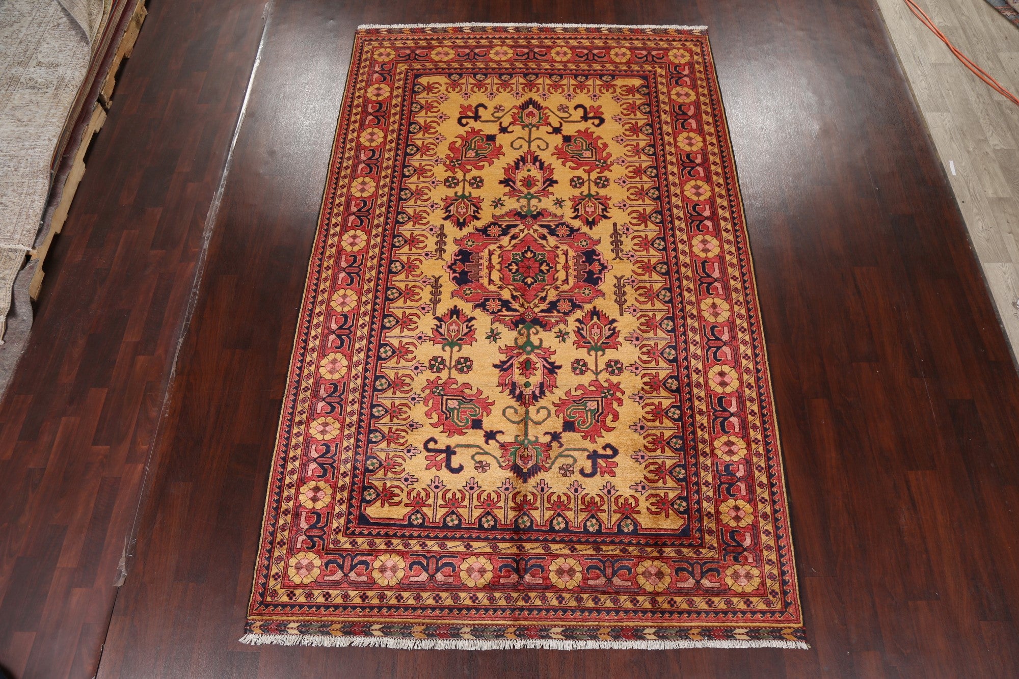 Vegetable Dye Super Kazak Oriental Area Rug 7x11