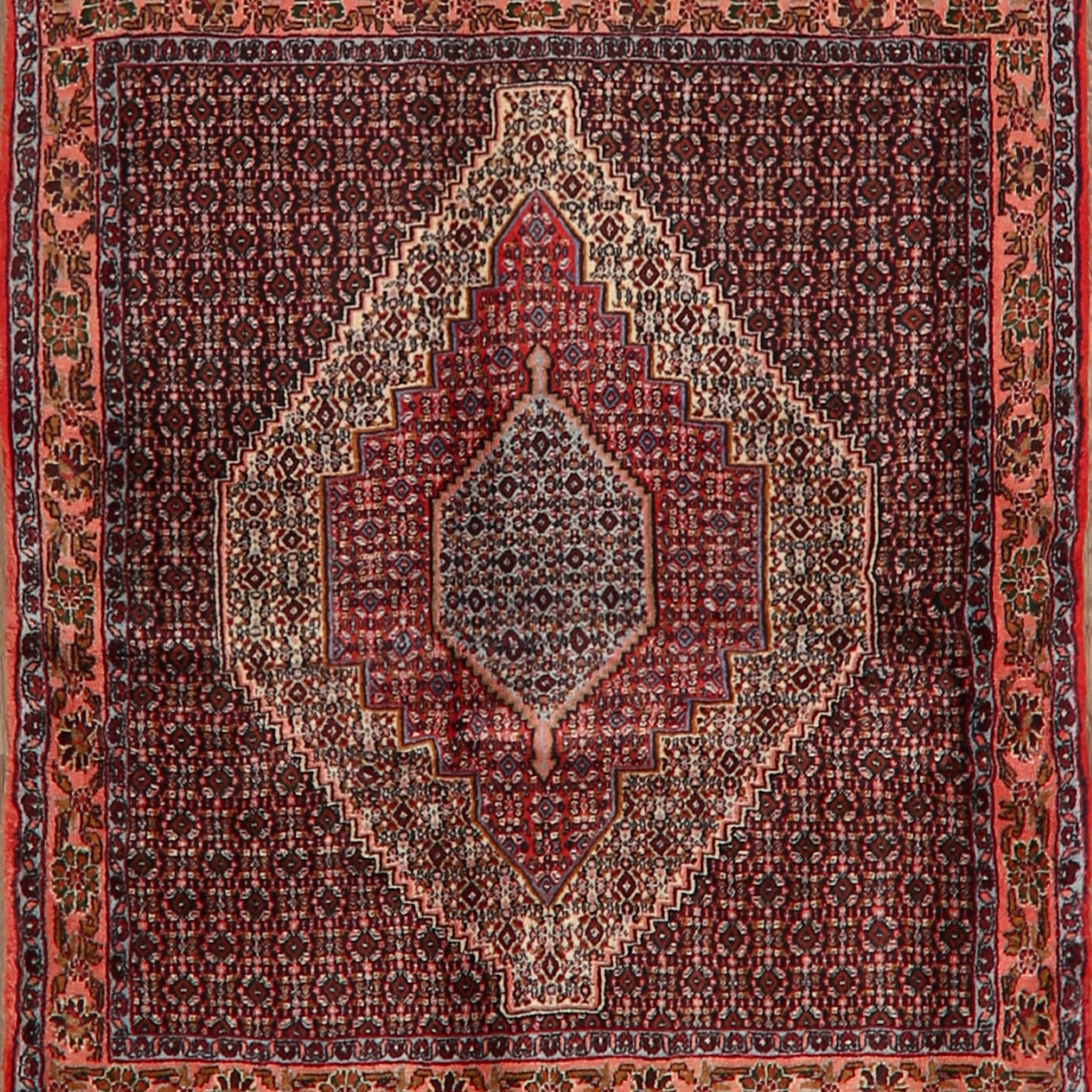 Geometric Bidjar Persian Area Rug 4x5
