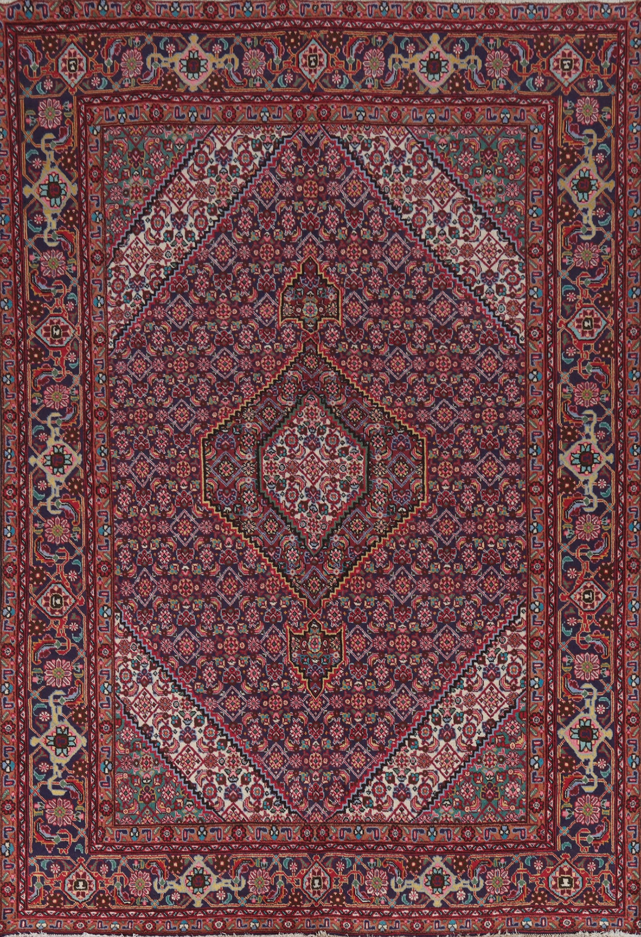 Geometric Tabriz Persian Area Rug 7x10