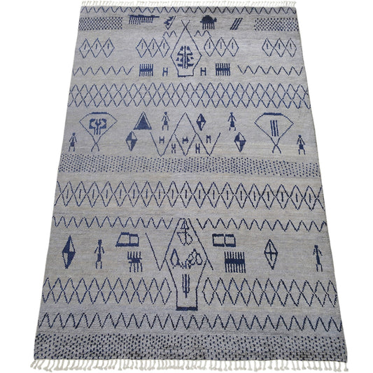 Tribal Geometric Moroccan Area Rug 8x10