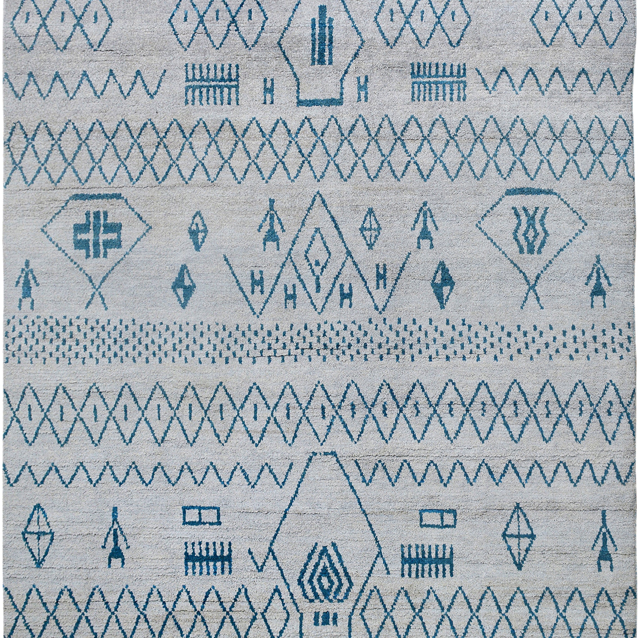 Gray Tribal Moroccan Oriental Area Rug 8x10